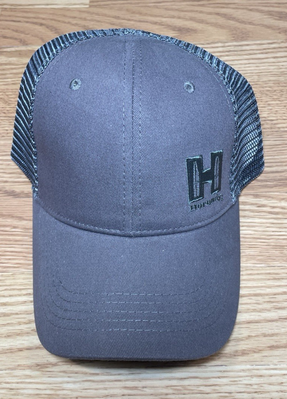 New Hornady Ammunition Hat Cap -Mesh Back- Snapback Baseball Gray